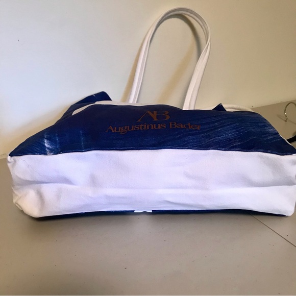 Augustinus Bader x Tiffany Bouelle tote shoulder bag blue white - Picture 5 of 9